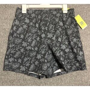 All In Motion Men's Activewear Shorts Hybrid Unkined Print 6' Inseam Black Small
